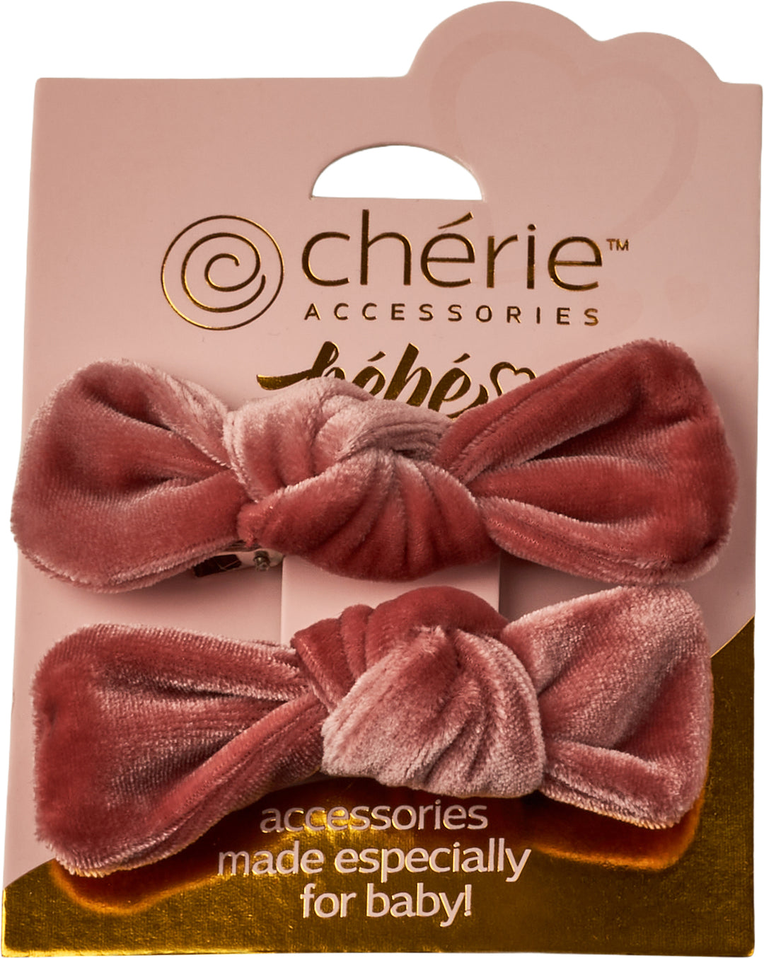 clip velvet small tie set