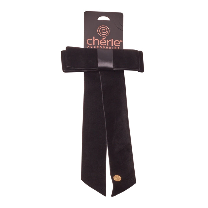 clip velvet with satin center