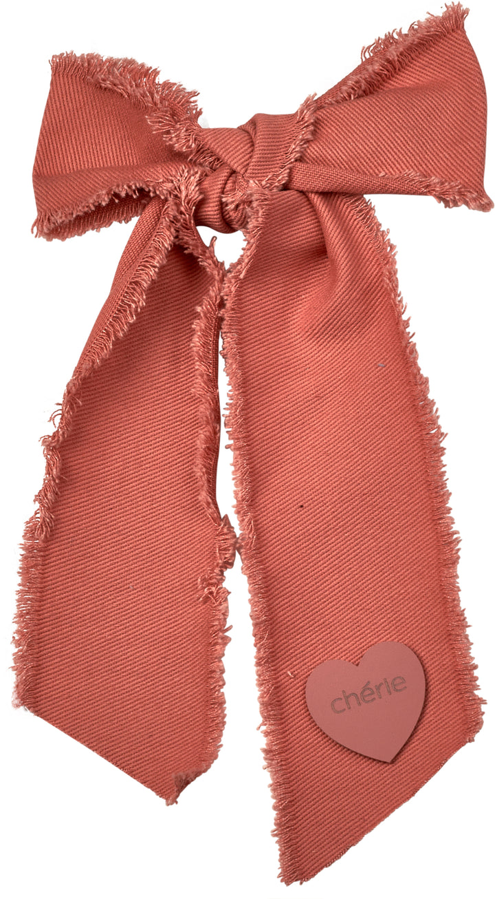 clip denim fringe heart