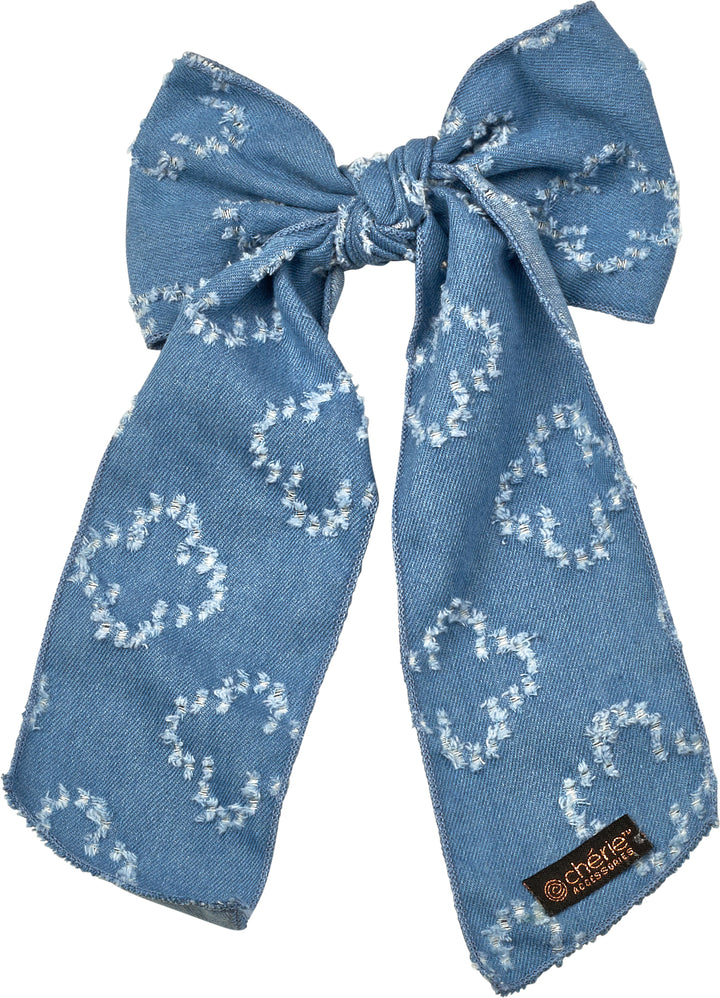 clip denim print
