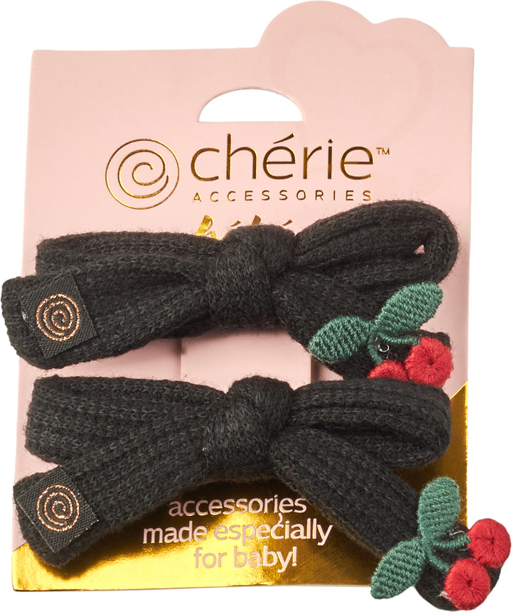 clip knit cherries pack of 2 set