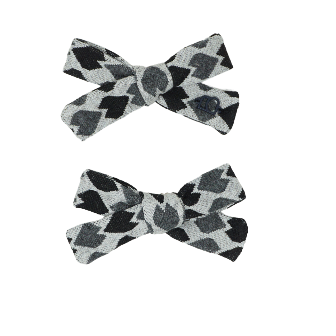 clip casual pattern bow set