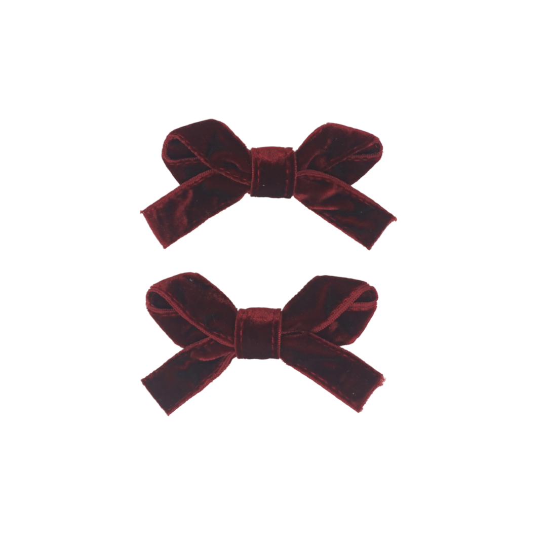 clip bow classic velvet set