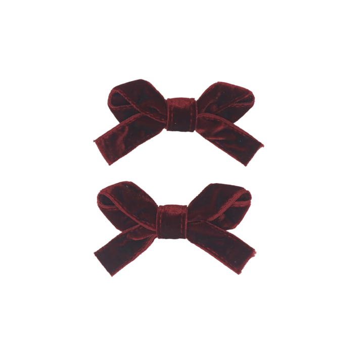 clip bow classic velvet set