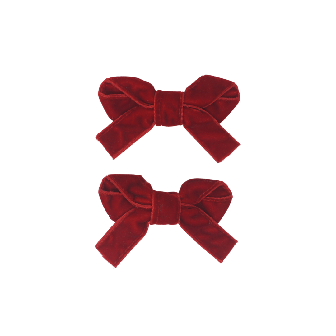 clip bow classic velvet set