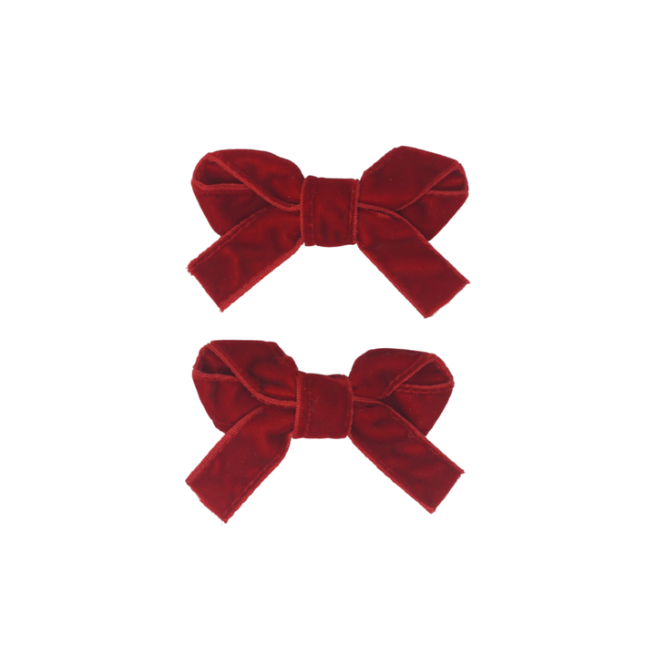 clip bow classic velvet set