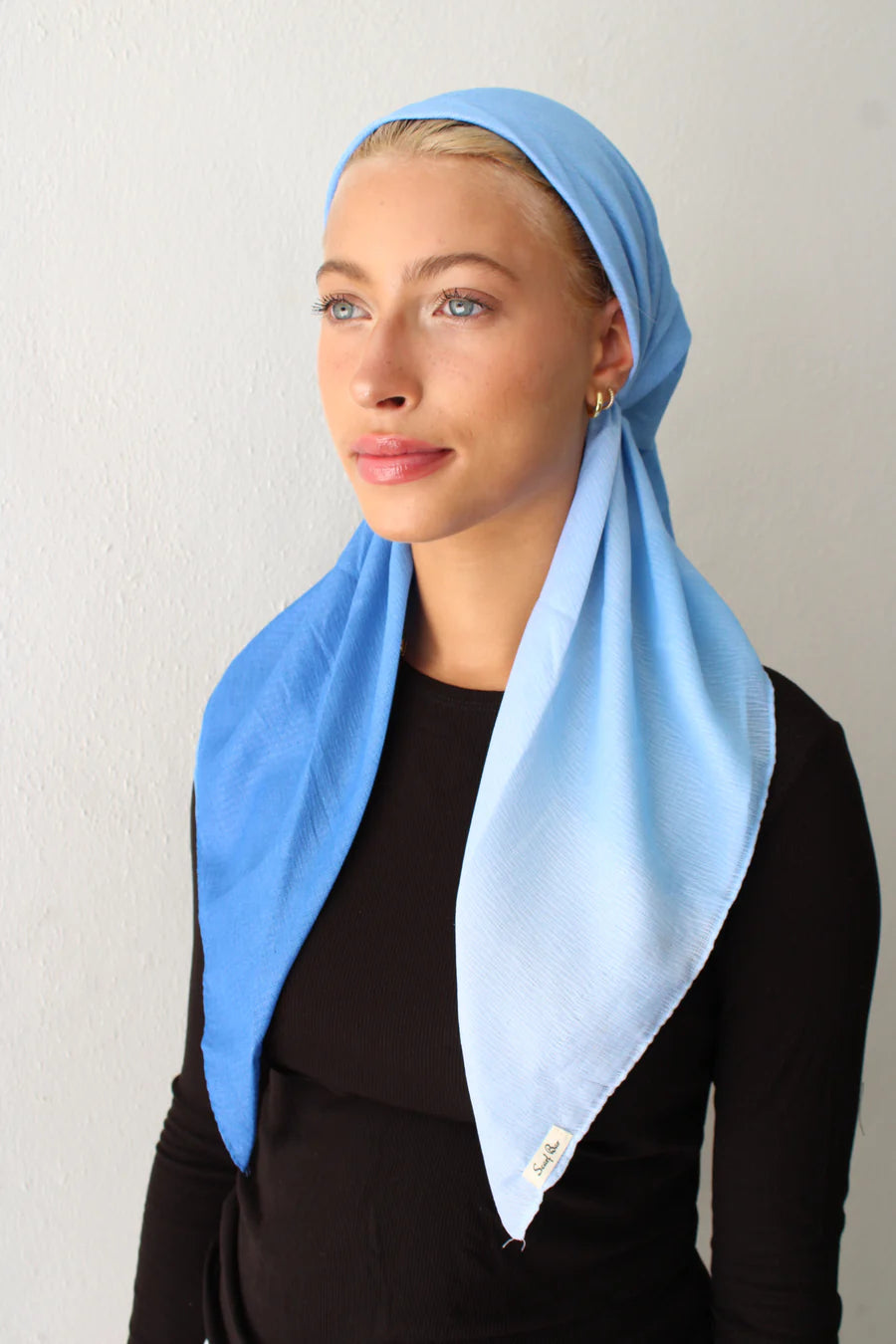 headscarf pretied shimmer ombre