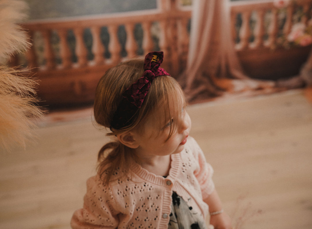 sweatband luxe velvet adjustable toddler
