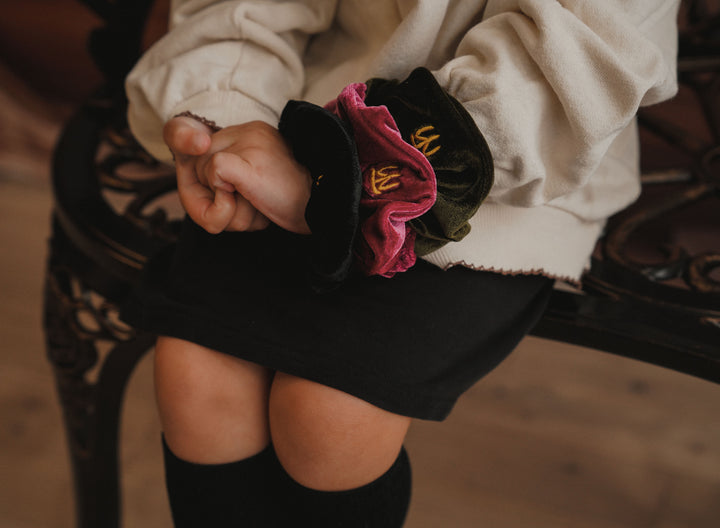 pony scrunchie velvet