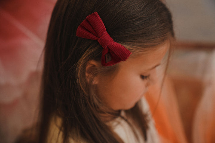 clip corduroy barette