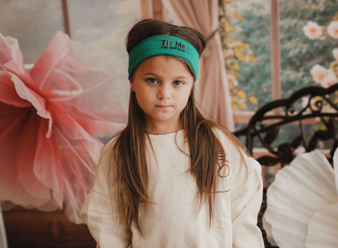 sweatband colored embroidery