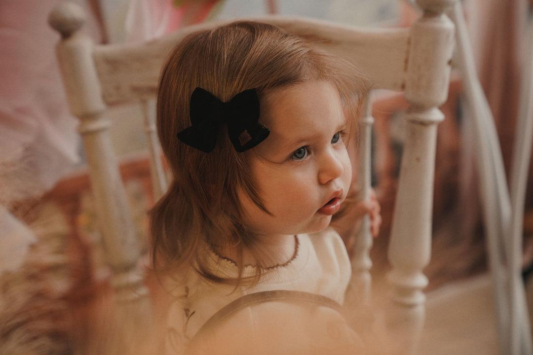 clip corduroy bow set of 2