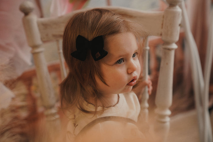 clip corduroy bow set of 2