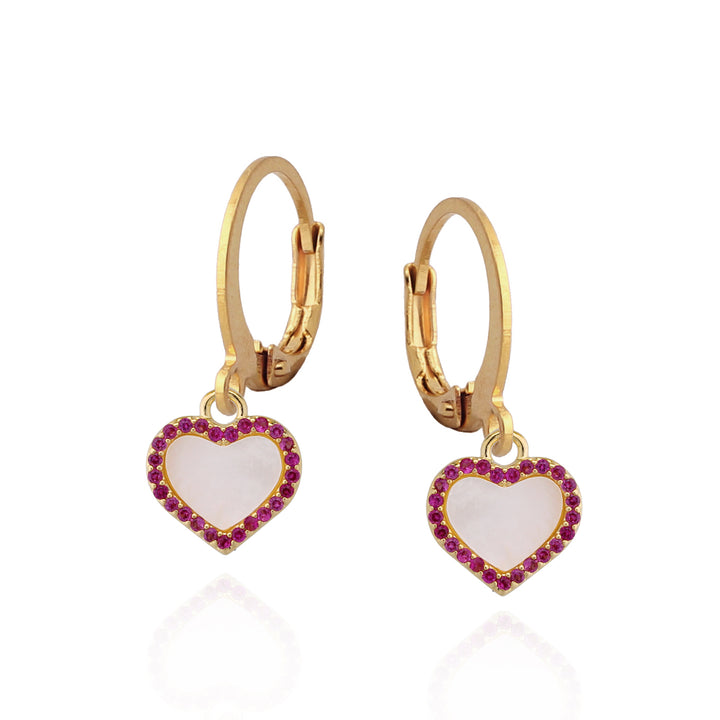 earring pl mother of pearl heart
