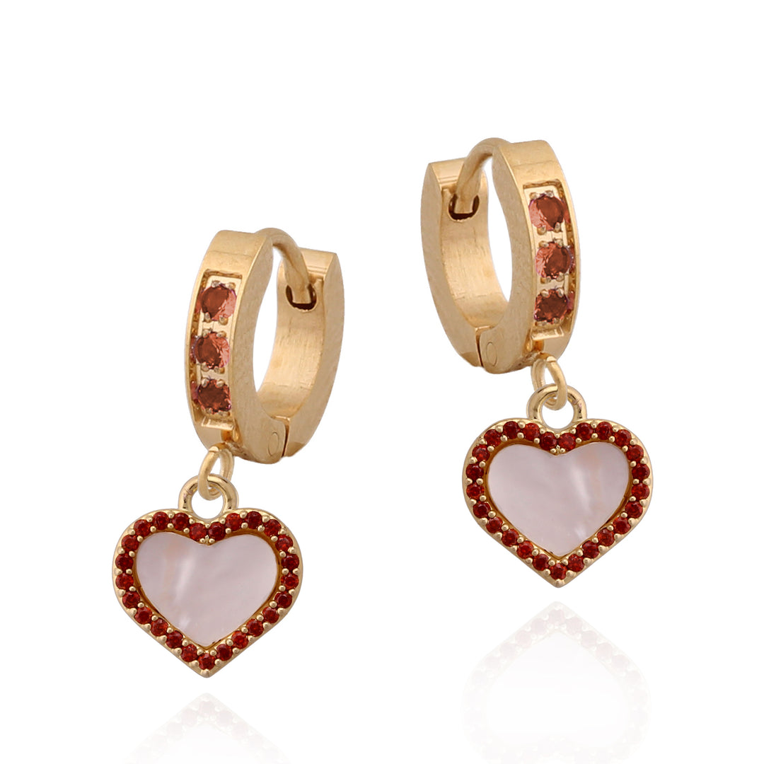 earring pl mother of pearl heart