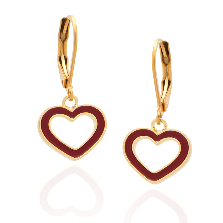 earring hoop small mop clover