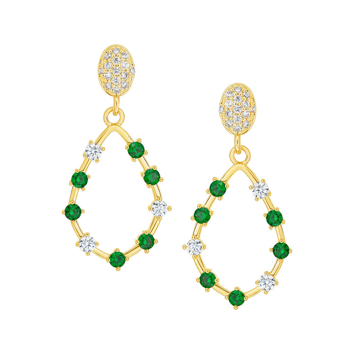 earring twisted u loop rounded fan