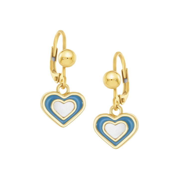 earring twisted u loop rounded fan