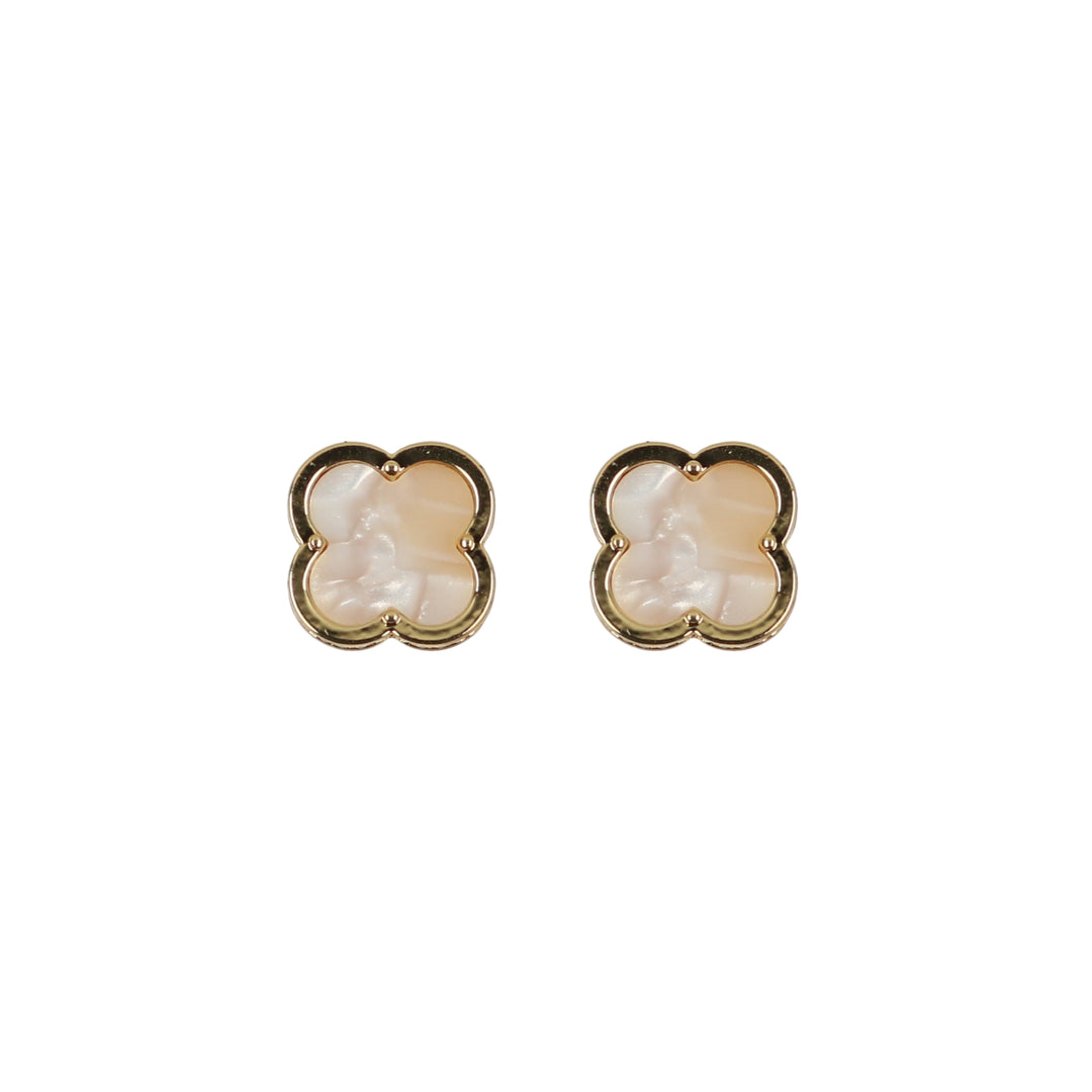 earring acrylic clover studs