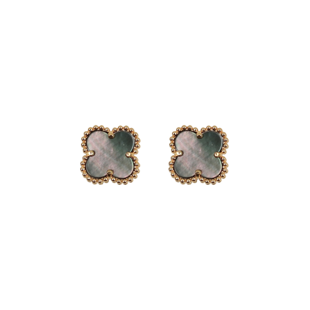 earring clover studs