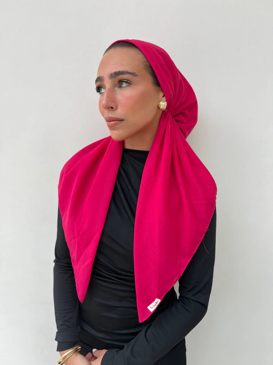 headscarf pretied classic cotton