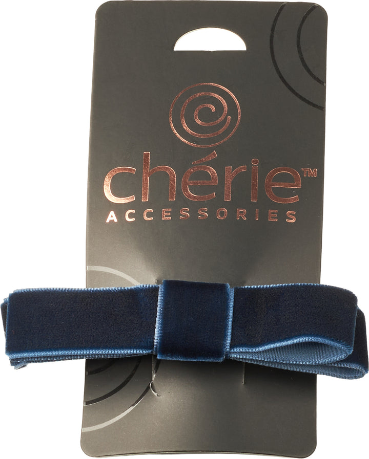 clip french velvet with satin center