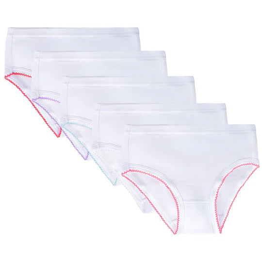 briefs 5 pack scalloped