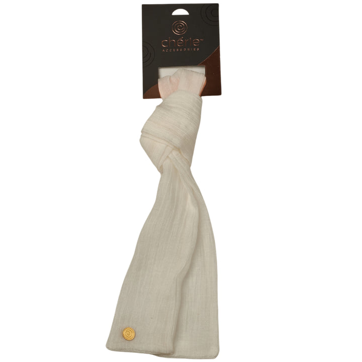 hair tie shimmer chiffon