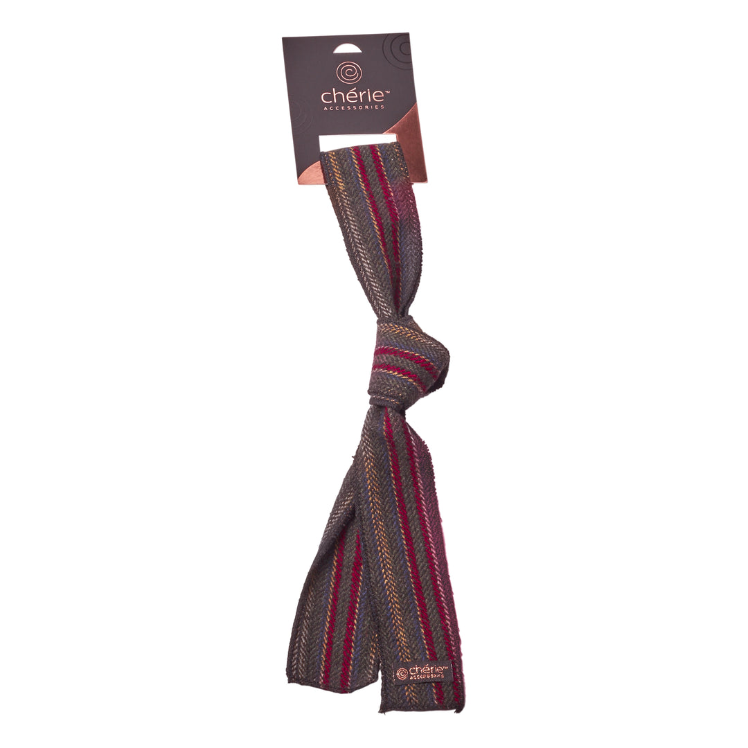 hair tie striped wool