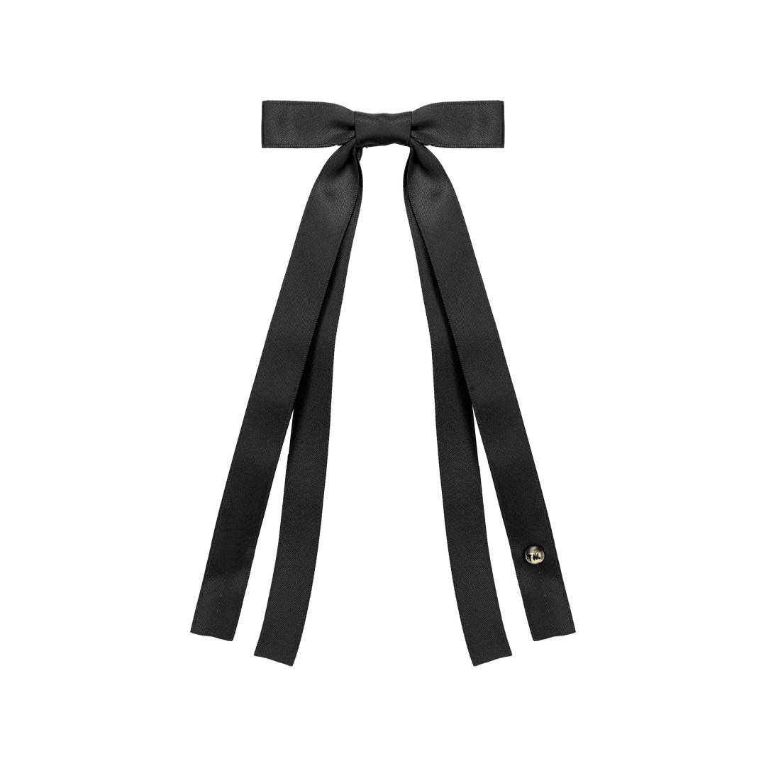 clip satin tail bow