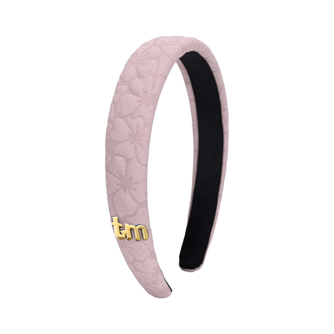 headband hard floral quilted