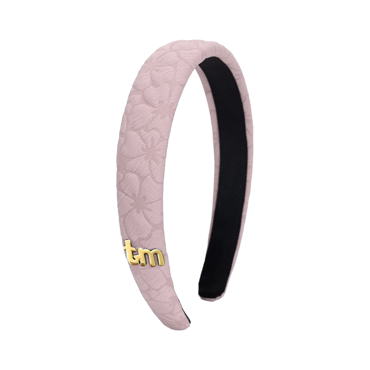 headband hard floral quilted