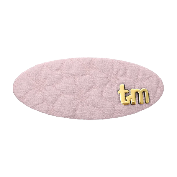 clip barrette floral quilted
