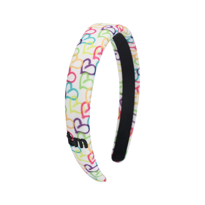 headband hard heart and splatter printed