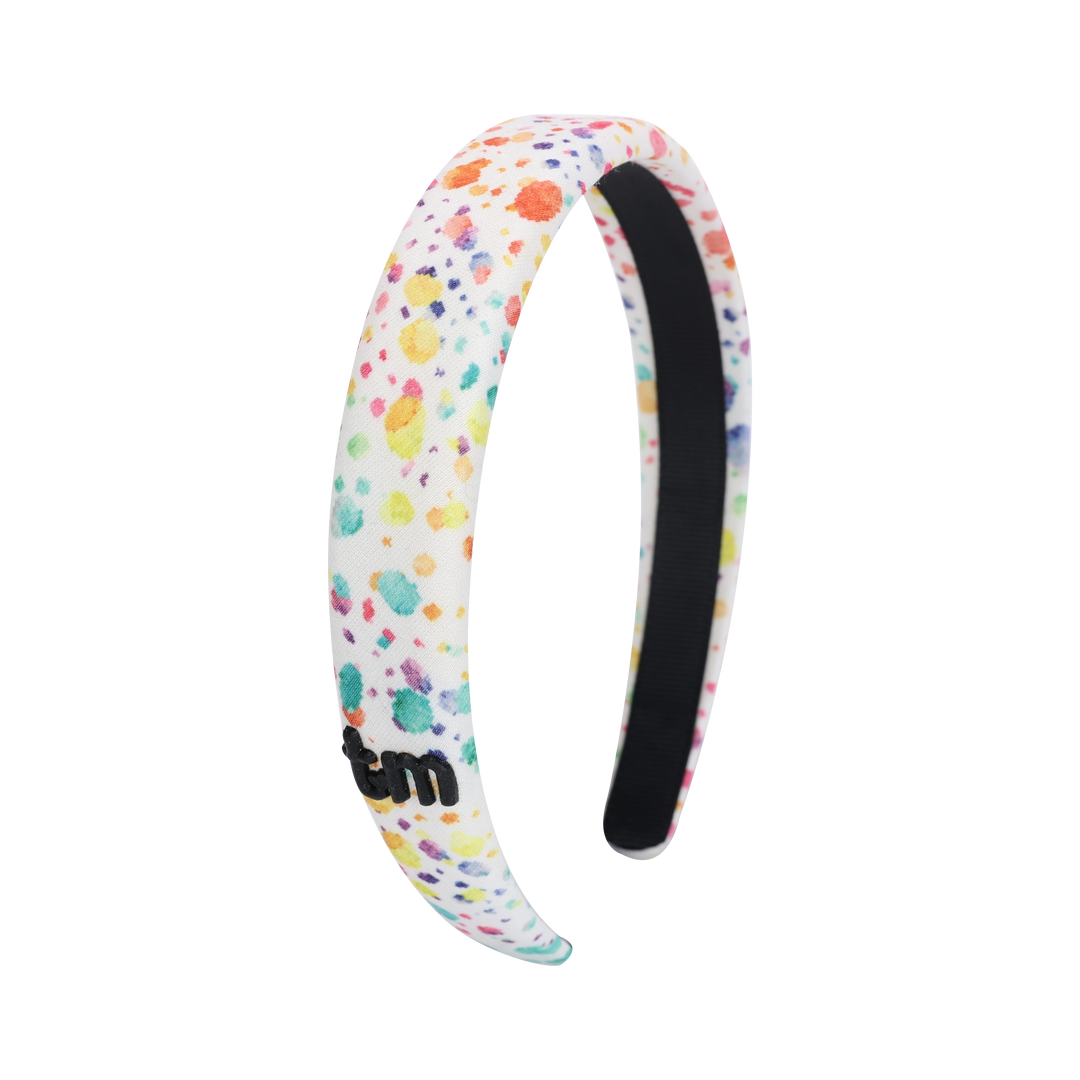 headband hard heart and splatter printed