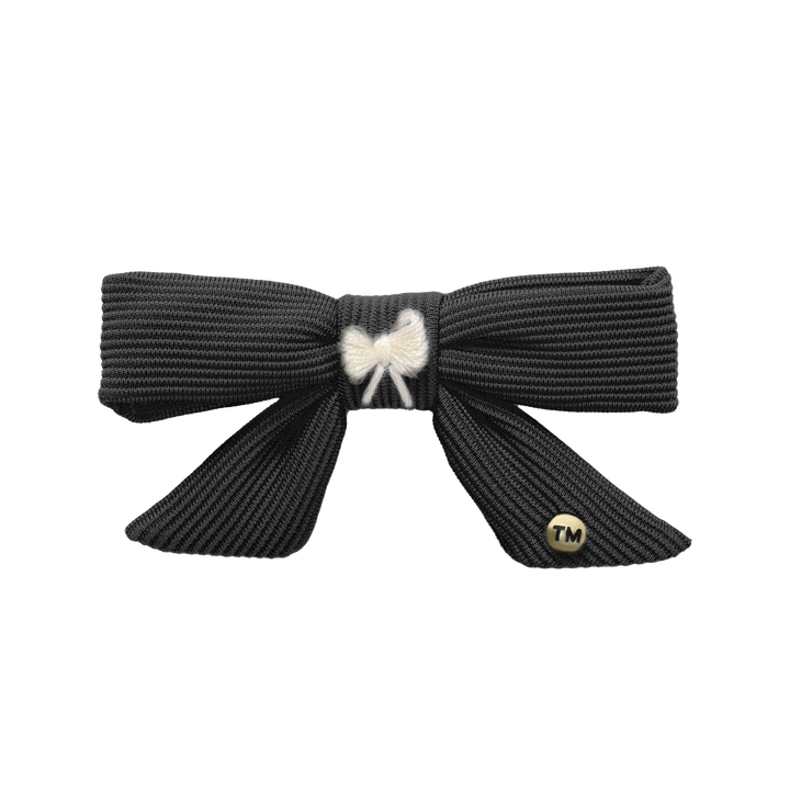 clip knit embroidery 3 inch bow
