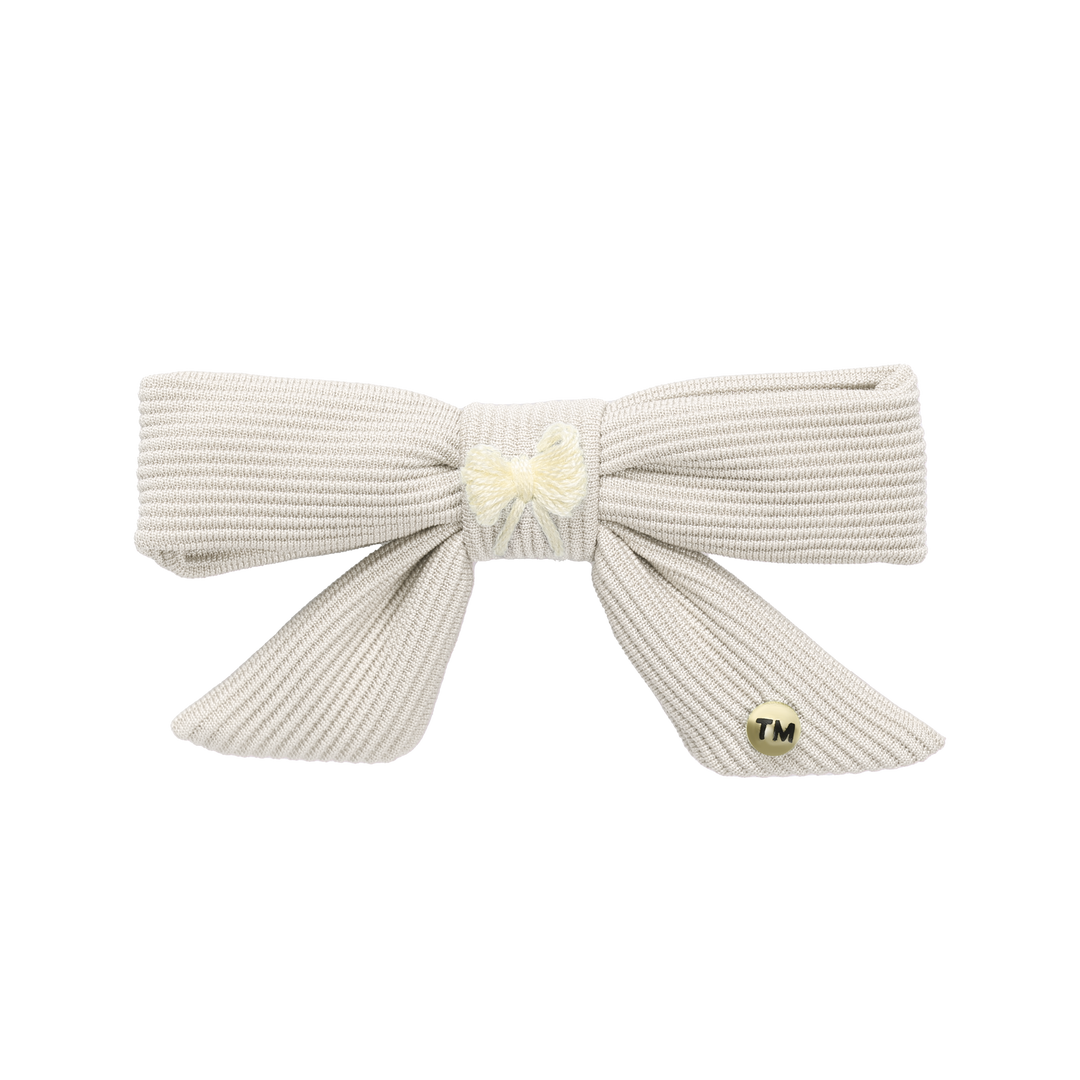 clip knit embroidery 3 inch bow