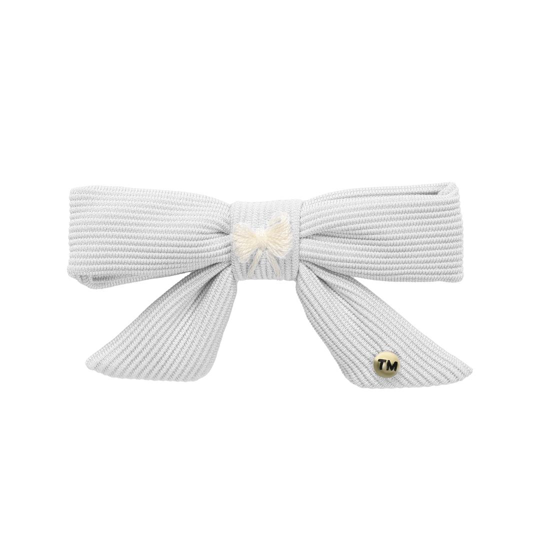 clip knit embroidery 3 inch bow