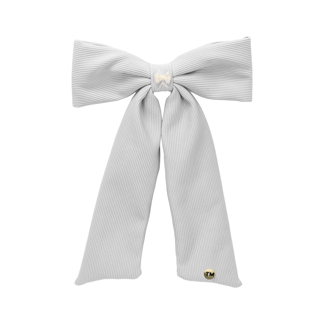 clip knit embroidery bow