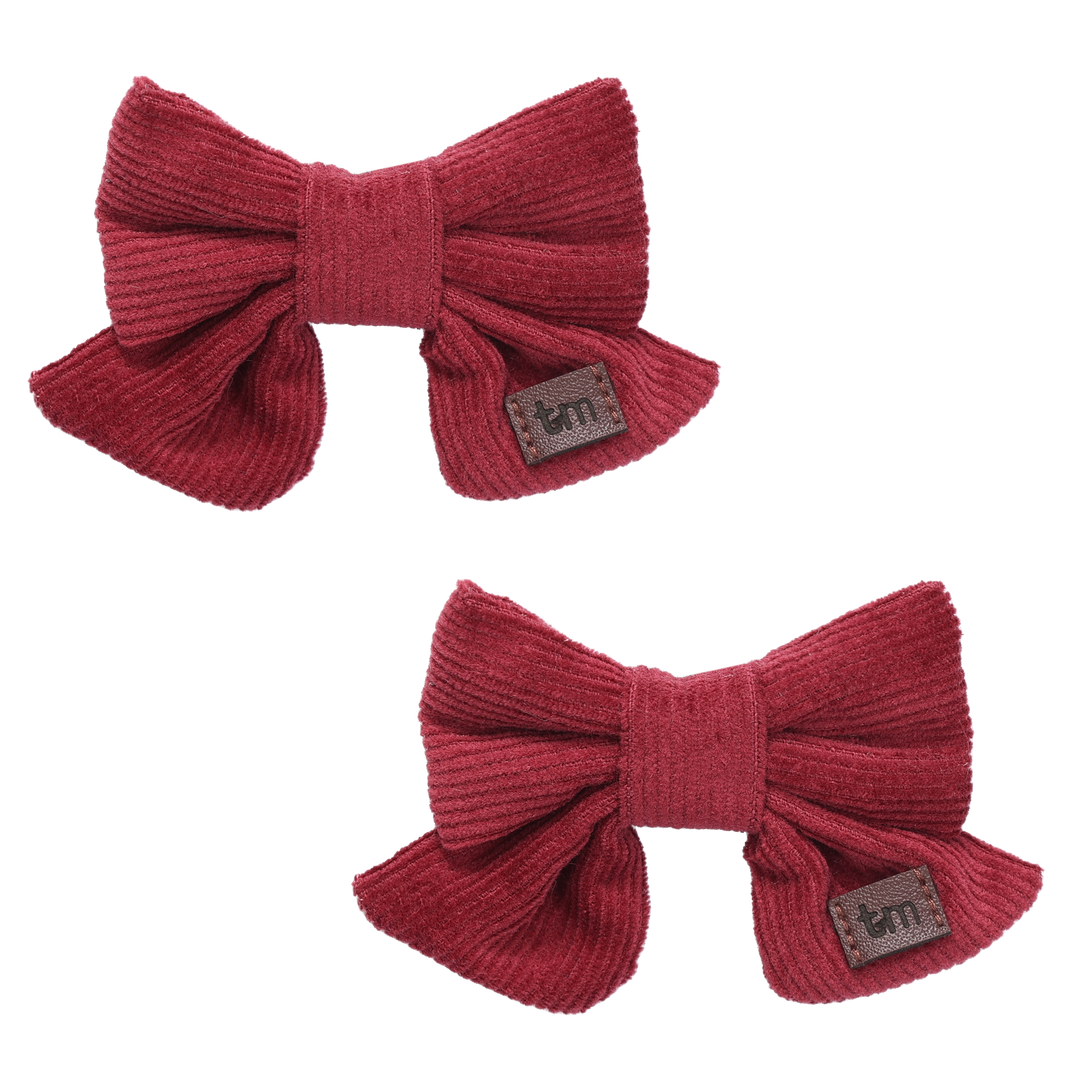 clip corduroy bow set of 2