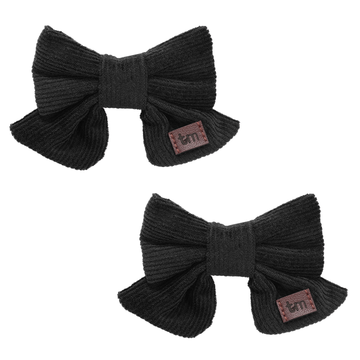 clip corduroy bow set of 2