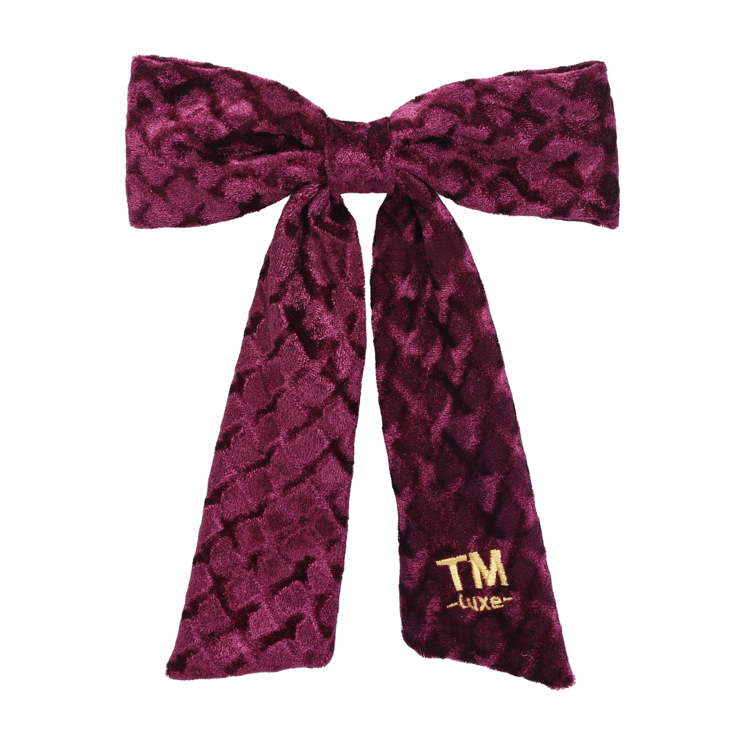 clip luxe velvet bow