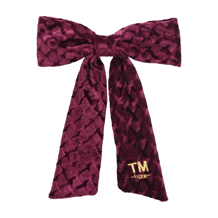 clip luxe velvet bow