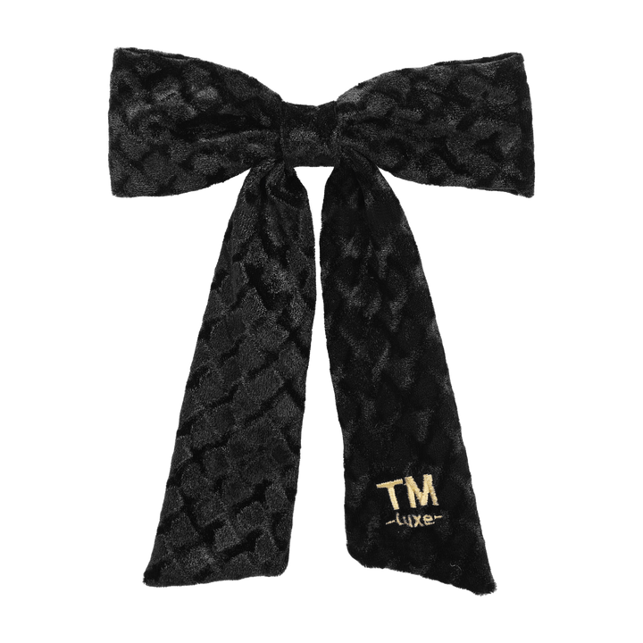 clip luxe velvet bow
