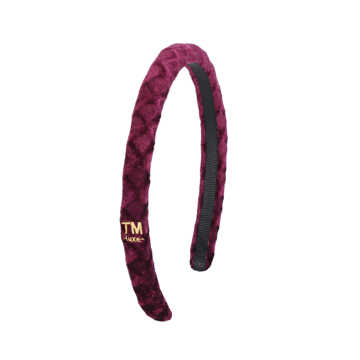 headband luxe velvet rounded narrow