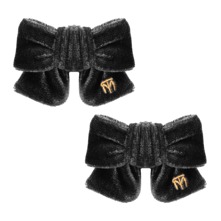 clip velvet bow set of 2