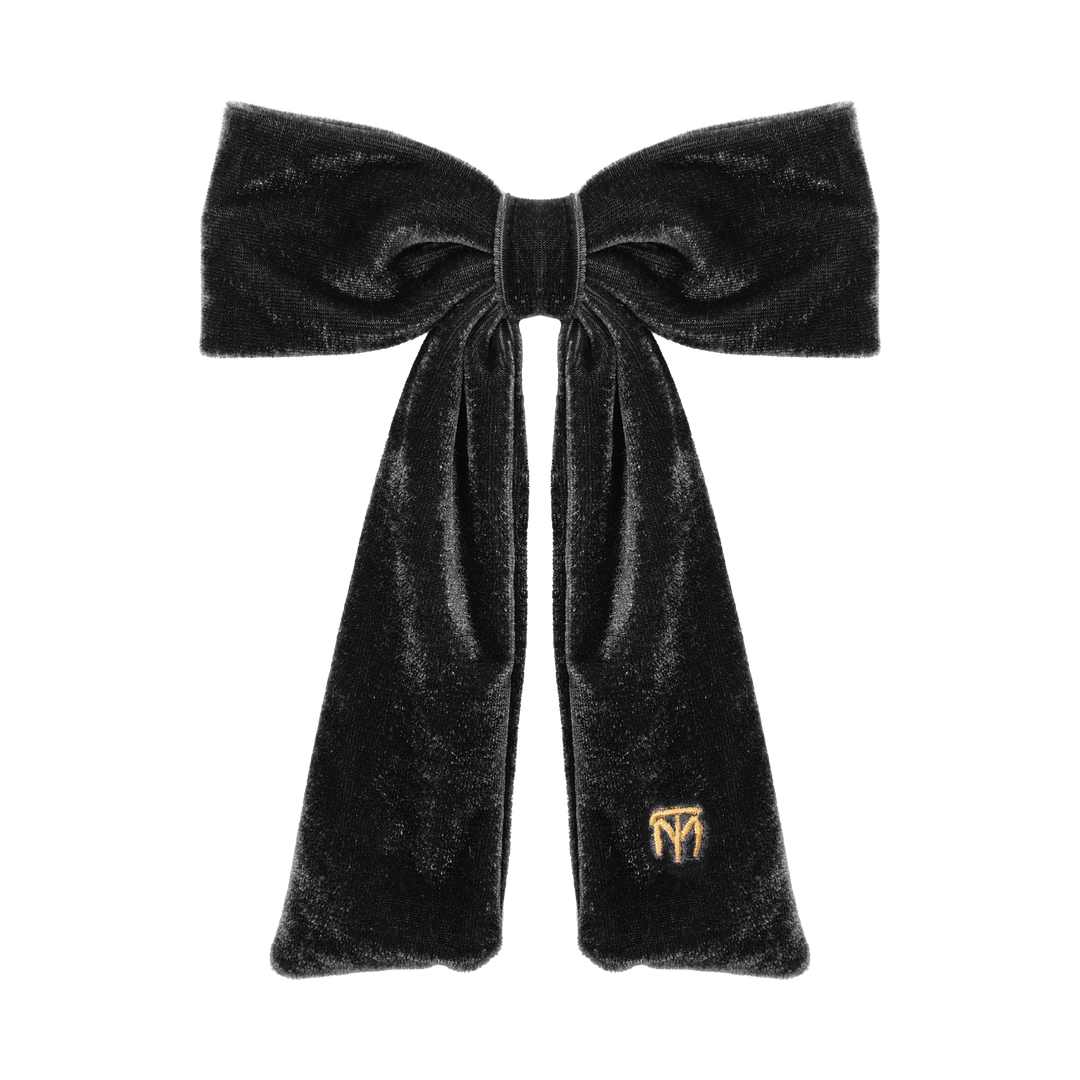 clip velvet bow