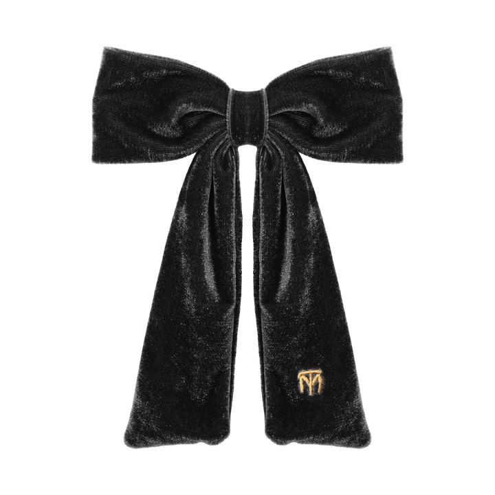 clip velvet bow