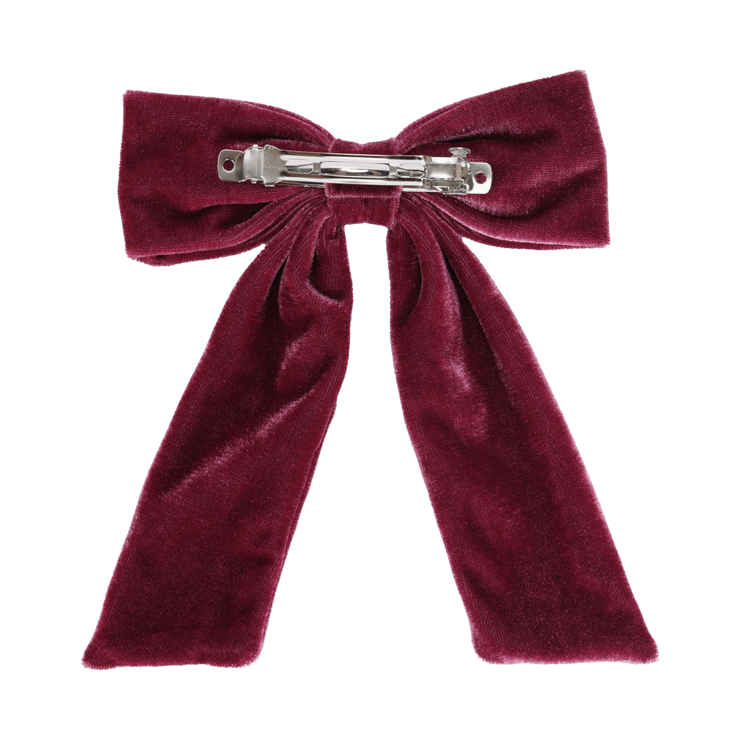 clip velvet bow