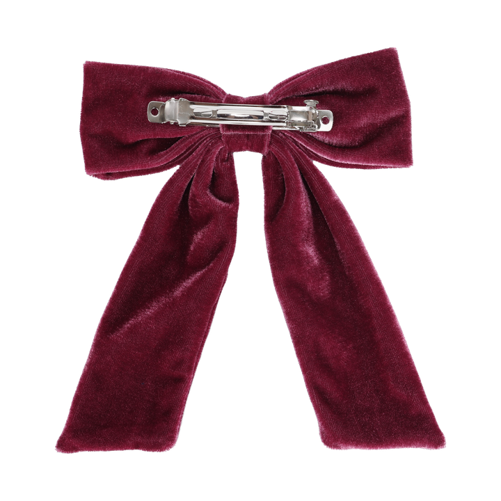clip velvet bow